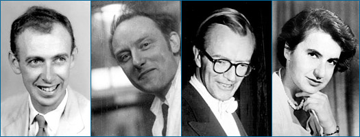 James Watson, Francis Crick, Maurice Wilkens, e Rosalind Franklin