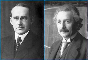 Sir Arthur Eddington e Albert Einstein