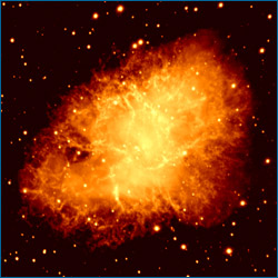 Imagem da Nebulosa do Caranguejo feita pelo Observatório do Vaticano