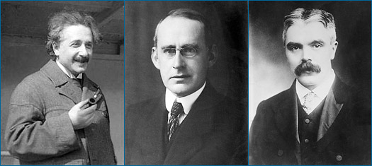 Albert Einstein, Arthur Eddington, e Frank Dyson