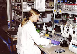 Laboratório moderno de biologia molecular