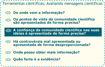 O seu kit de ferramentas de ciência: Avaliando Mensagens Científicas